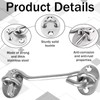 Pack of 2 storm hooks, storm hooks with eyelet, stainless