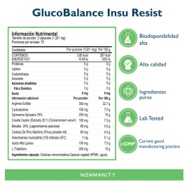 Glucobalance Insuresist Akkermansia Ciclodextrina Newmanity Sabor Sin Sabor