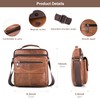 COSCOOA Shoulder Bag for Men Leather Man Purse Crossbody for