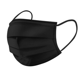 1ABOVE Disposable 3 Ply Dustproof Breathable Face Mask (100 Pcs, Black)