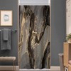Uiiooazy Shower Curtain Black Gold Marble-Look Abstract Marbled Shower Curtain