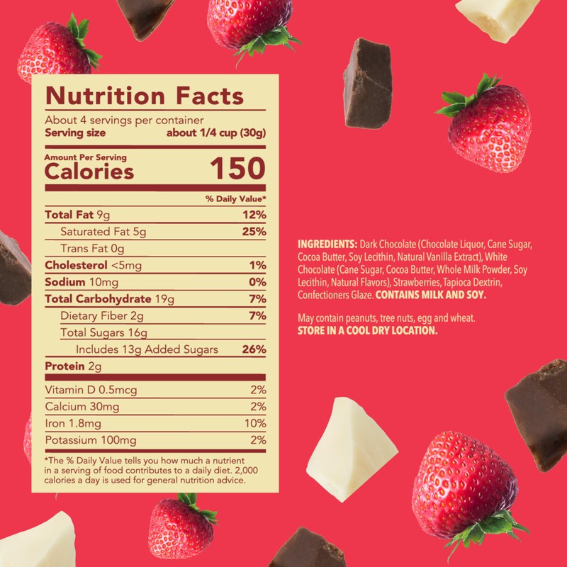 Tru Fru Nature's Strawberries Hyper-Dried Fresh in White & Dark