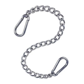 Wjelet 66cm Stainless Steel Hanging Chair Chain with Two Carabiners,Heavy Duty Hanging Kits Hammock Chair Chain 250Kg Capacity for Hammock,Sandbag, Hanging Chair, Gym