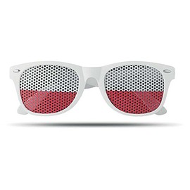 notrash2003 World Cup Sunglasses Fan Item Football Glasses Flag Country Flags Various Designs (Poland), Poland