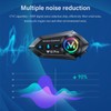 Greatzer Motorcycle Helmet Bluetooth 5.4 Headset Speakers Wireless Intercom Headset