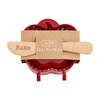 Mud Pie Apple Pie Mold Set Kitchen Accessories, RED