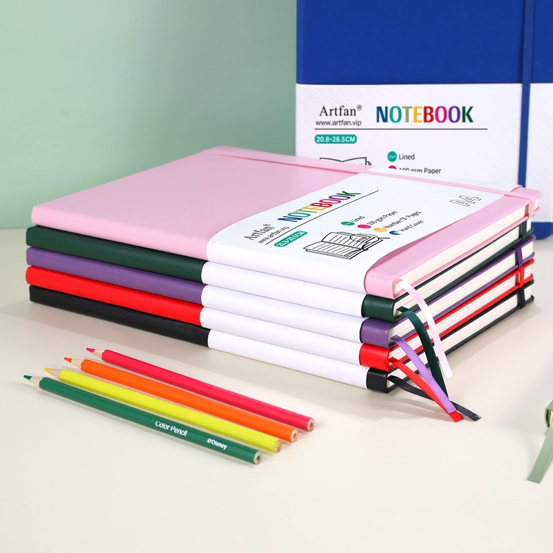 Artfan Notebook A4 - A4 Notebook with Premium Paper, Faux