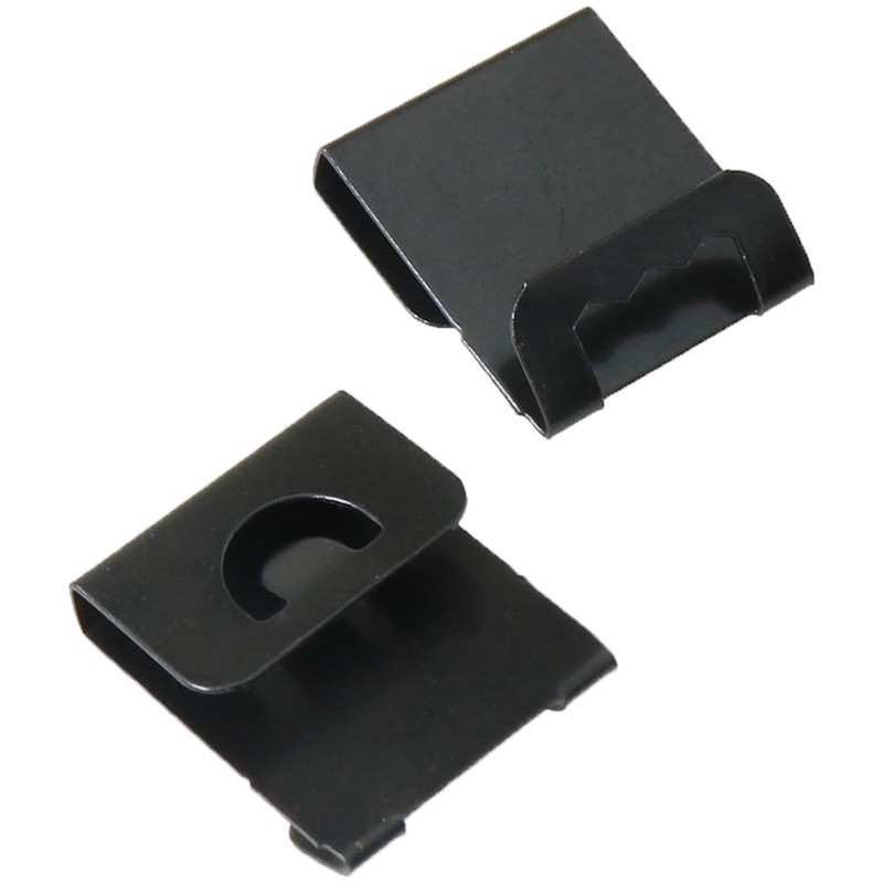 Heyous 100PCS Photo Frame Clips Black Metal S Hook Back