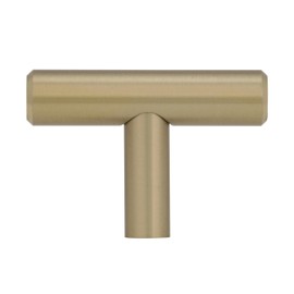 Amerock BP19009BBZ Bar Pulls Cabinet T-Knob, 1-15/16 in (49 mm) Length, Golden Champagne