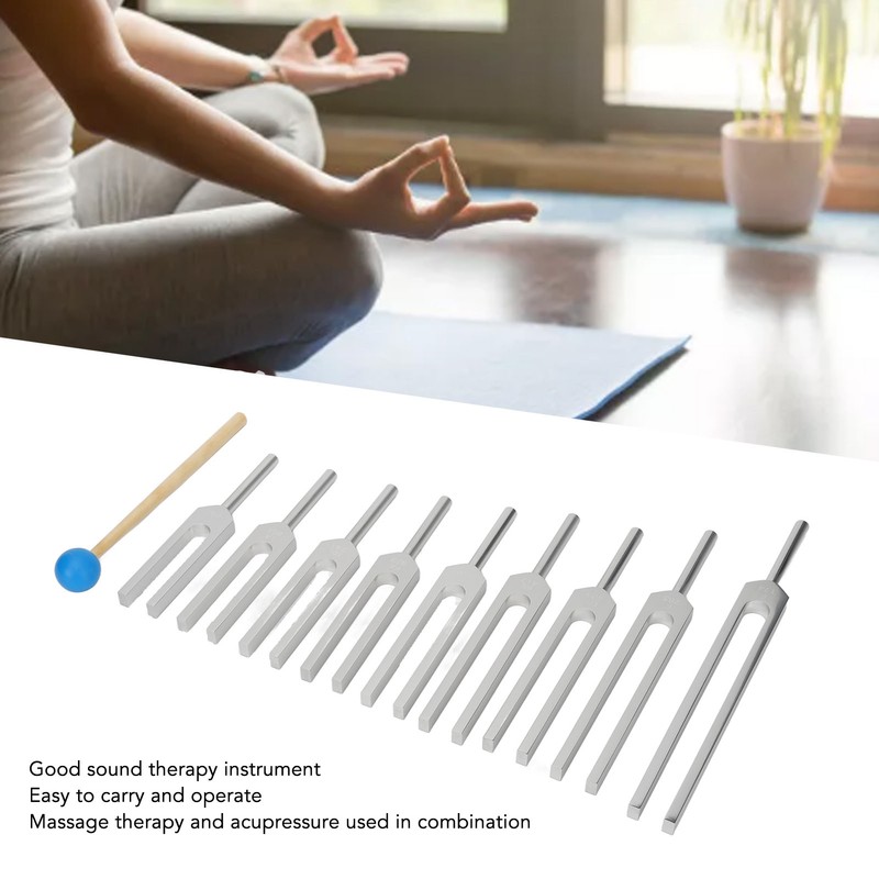 Tuning Fork Sound Therapy Portable Improving Cognition Musical Tones Tuner