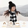 KIKVTER Women's Hat Scarf Winter Set, Winter Hat Scarf Gloves