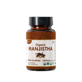 ORGANIC SPREE MANJISTHA 120 Tablets | Rubia Cordifolia (Manjistha) | USDA Organic Certified | Organic and Natural 120tab (1)
