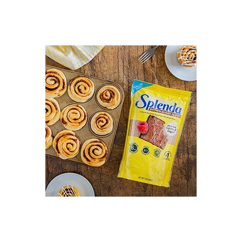 Splenda Brown Sugar Blend Low Calorie Sweetener For Baking, 3