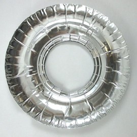 40 Pc Aluminum Foil Round Gas Burner Bib Oven Liners Covers Wholesale 7.5" !