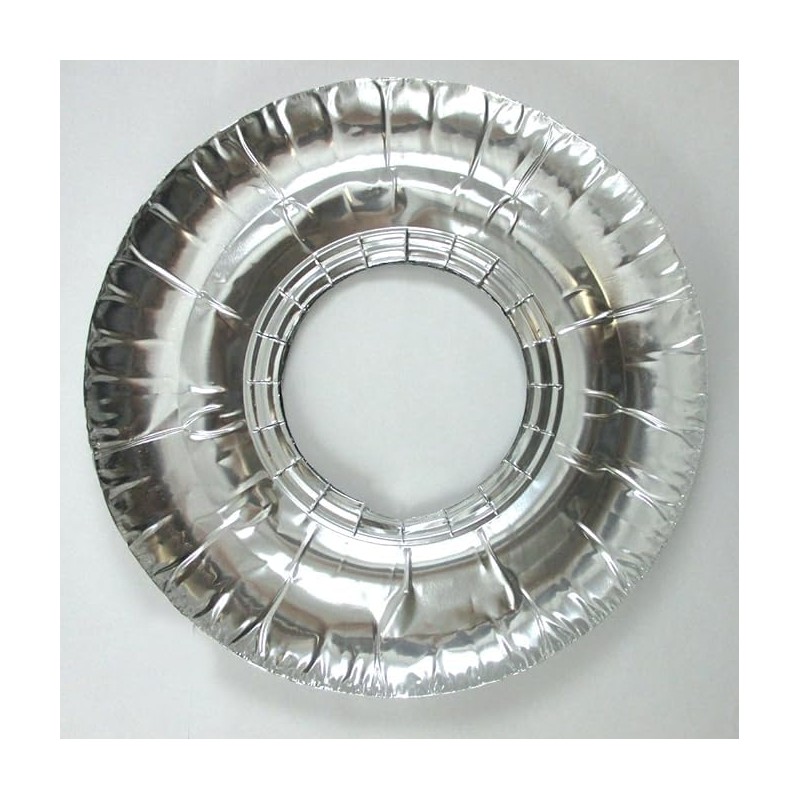 40 Pc Aluminum Foil Round Gas Burner Bib Oven Liners