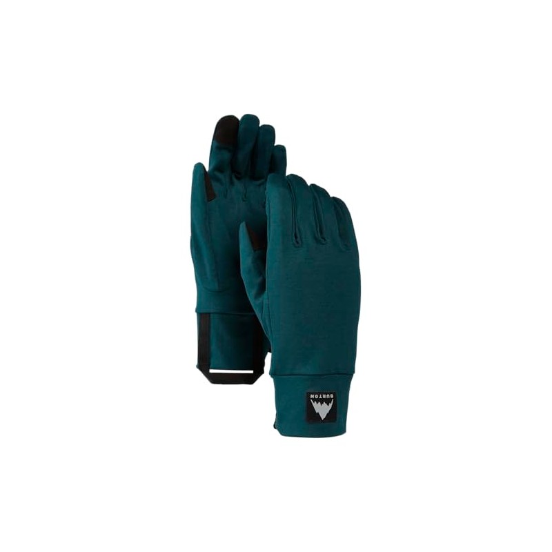 Burton Touchscreen Glove Liners, Deep Emerald, LX
