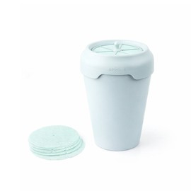 데오큐브 DeoCube Cat Cat Litter Box Mint Gray Set (Single Item + 5 Mesh Filters) / Odor Removal with Sunlight, 3 Years of Use, Regular Plastic Bags
