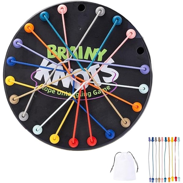 Rope Untying Challenge- 230g Suitable Brainy Knots Rope Untangling Table