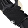 Komine GK-224 Carbon Protective Leather Mesh Gloves for Motorcycles, Black,
