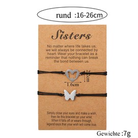 Kisstta Mother and Daughter Jewellery, Butterfly Charms, Set of 2 Gift Ideas, Mother's Day Gift, Birthday Set, Mummy I Make Wishes Jewellery, Women, for Girls Jewellery, Plastics, Plastics