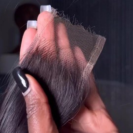 SOMIARIK 2x6 HD Lace Body Wave Closure Natural Black Pre-plucked Body Wave Human Hair Closure 0.10mm Ultra-thin Invisible Lace Single Knot 12 Inch