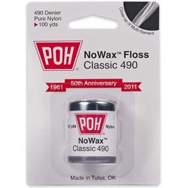 POH Hilo dental sin encerar, 100 yardas, paquete de 4