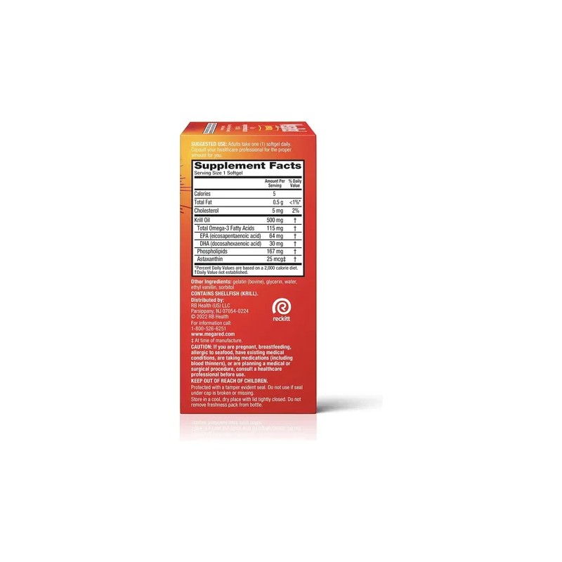 Aceite De Krill Omega 3 Mega Red 500mg 90 Cápsulas