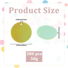 CABODYALS 50G Green 20 Mm Flat Round Sequins Paillettes Loose Bulk Large Pvc Iridescent with One Hole Embroidery Applique Spangle Sequin for Sewing Making Christmas Party Ornaments Diy Craft