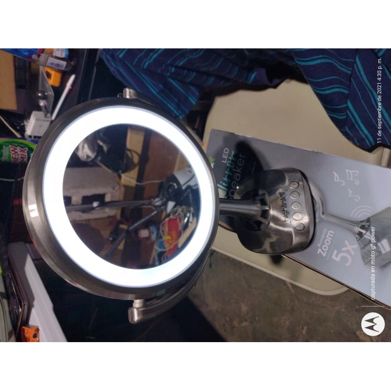 Highlink Espejo Con Luz Led Y Bocina Bluetooth Marca Highlink