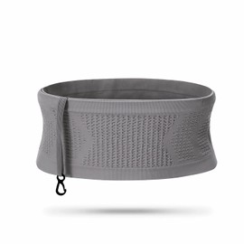 Sports Running Belt, Stability, Smartphone Pouch, Large Capacity, Elastic Material, Can Store Plastic Bottles, Perfect Waist Bag for Women and Men, GRAY