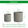 D'vine Dev 6 Inch & 8 Inch Ceramic Planter Pots