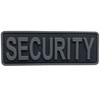 uuKen Small Security Enforcement Officer Guard Patch PVC Black and