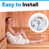 HUANTAITAI 2 in 1 Sauna Thermometer Fahrenheit, Hanging Sauna Temperature