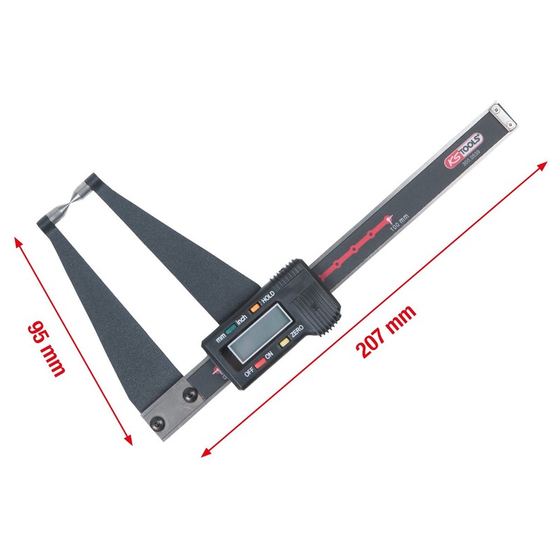 KS Tools 300.0539 Digital calliper for brake discs commercial vehicle