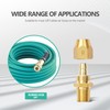 Pronese 4pcs Premium Solid Brass Pneumatics Reusable Rubber Hose-End Repair