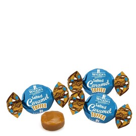 Walkers' Nonsuch Salted Caramel Toffees Bulk Bag | Traditional British Candy with Butter & Whole Milk | Sweet & Salty Treat | Individually Twist Wrapped Delicious Chewy Toffee | 88.18 Oz/2.5 kg