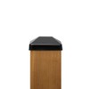 4 x 6 in. Black Stainless Steel Pyramid Post Cap