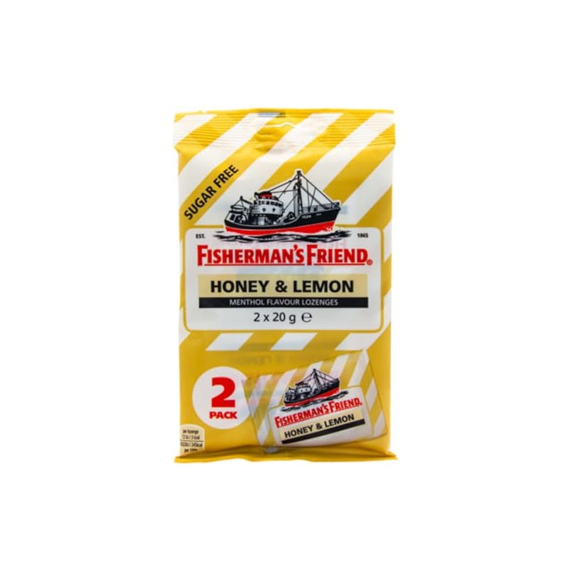 Fisherman's Friend Honey & Lemon Menthol Flavour Lozenges 2 Packs