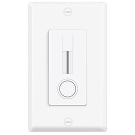 2-in-1 Dimmer Switch & 12V LED Driver, 60W Slide Dimmer for Strip Lights