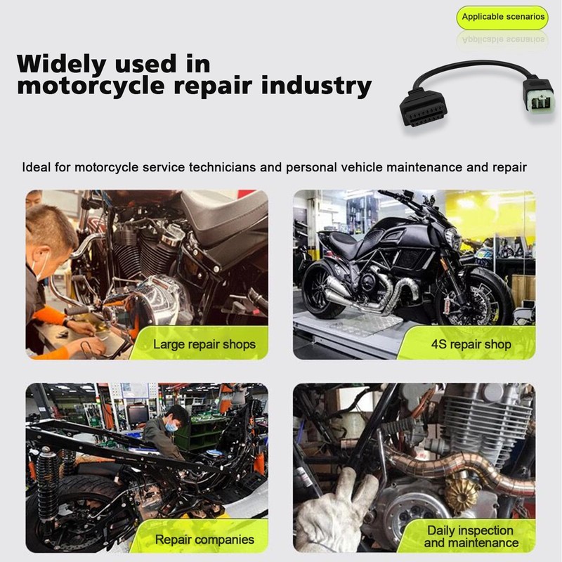 AMHTDOL OBD2 Adapter Fit for KTM 6 Pin to 16Pin
