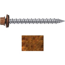 Metal ROOFING SCREWS: (250) 10 x 2" Copper Hex Head Sheet Metal Roof Screw. Self starting metal to wood siding screws. EPDM washer. Colored head