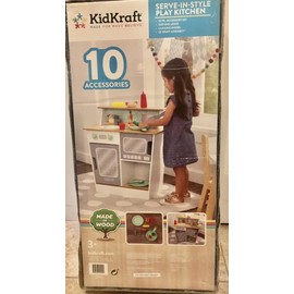 Kidkraft 🆕 KidKraft Serve-n-Style Play Kitchen Kids Toy Wood Brand 💥👍🏻