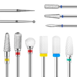 12 Stück Nagelschleifer, professionell, zum Entfernen von Gel und Nagelhaut