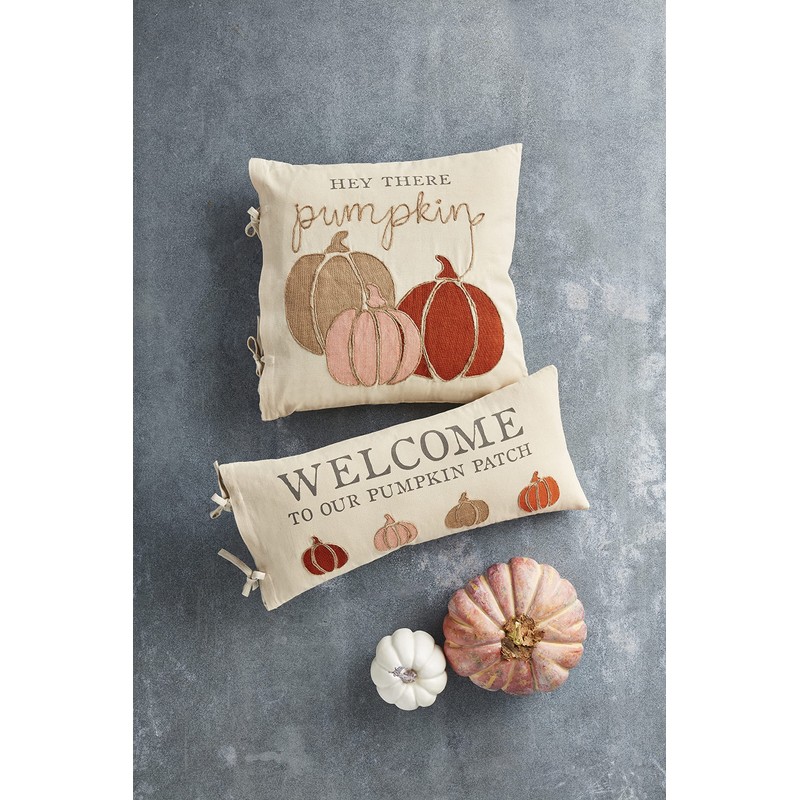 Mud Pie Pumpkin Patch Pillow, Hey There
