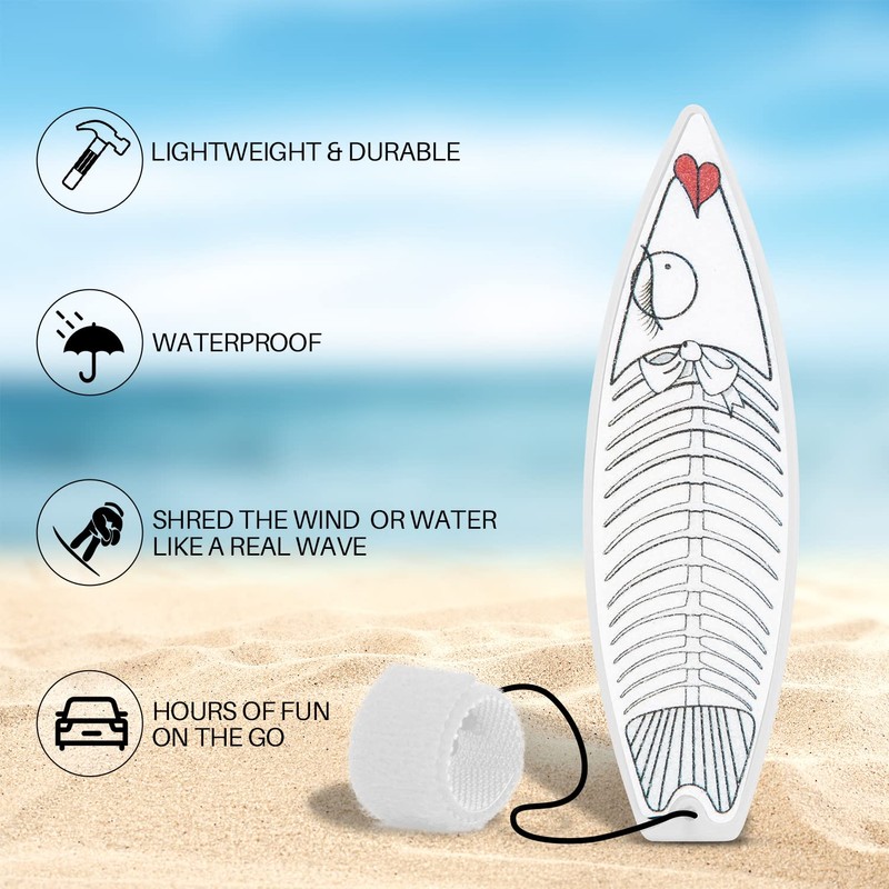 JUNIQUTE Finger Surfboard-Mini Surfboard for Kids and Surfers with Eye-catching