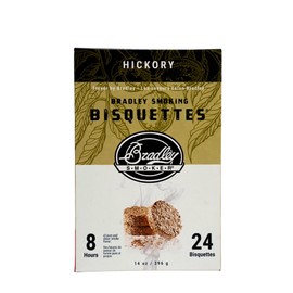Bradley Smoker Bisquettes For Grilling and BBQ, Hickory Special Blend, 24 Pack