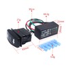 Kit combinado de interruptor basculante y relé de intermitente para