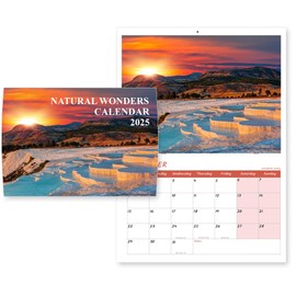 Natural Wonders A4 2025 Calendar Month to View 2025 Calendar Family 12 Months Wall Calendar 2025 Papa Prints