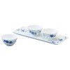 NARUMI 97154-23355 Milano Blue Plum Blossom Chintz Pattern Dinnerware Set,