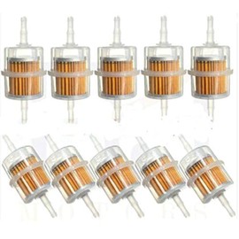 20 x Universal Petrol Inline Fuel Filter Large Car Part Fit 6mm 8mm Pipes